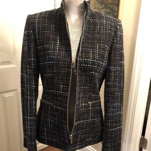 Ladies tweed blazer long sleeve